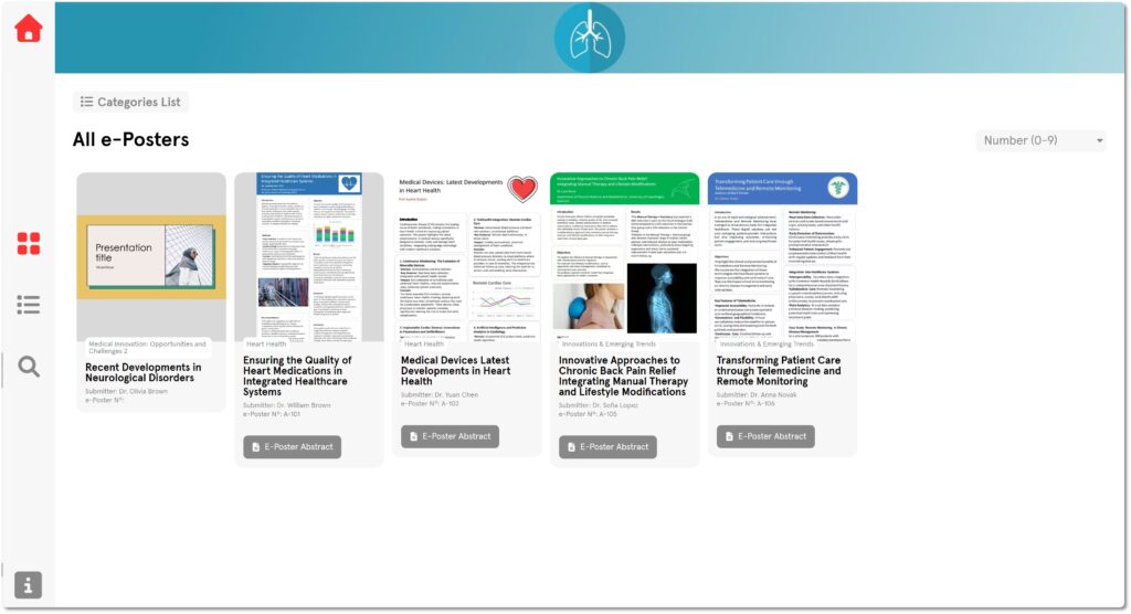 Slidecrew Web App ePoster Screen showing browser-based ePoster display.